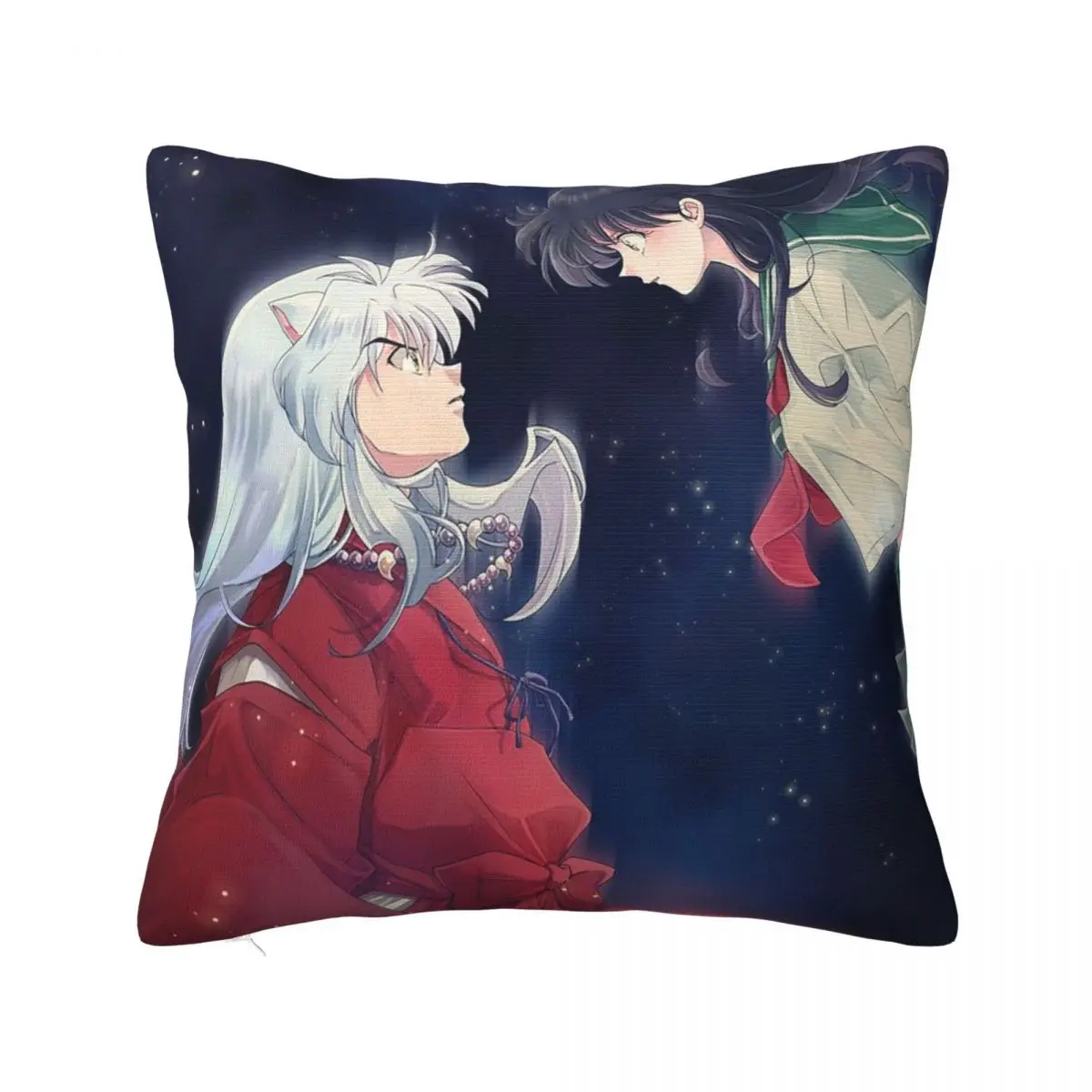 

Classical Inuyasha Pillowcase Printing Polyester Cushion Cover Gift Japanese Anime Throw Pillow Case Cover Home Square 40X40cm