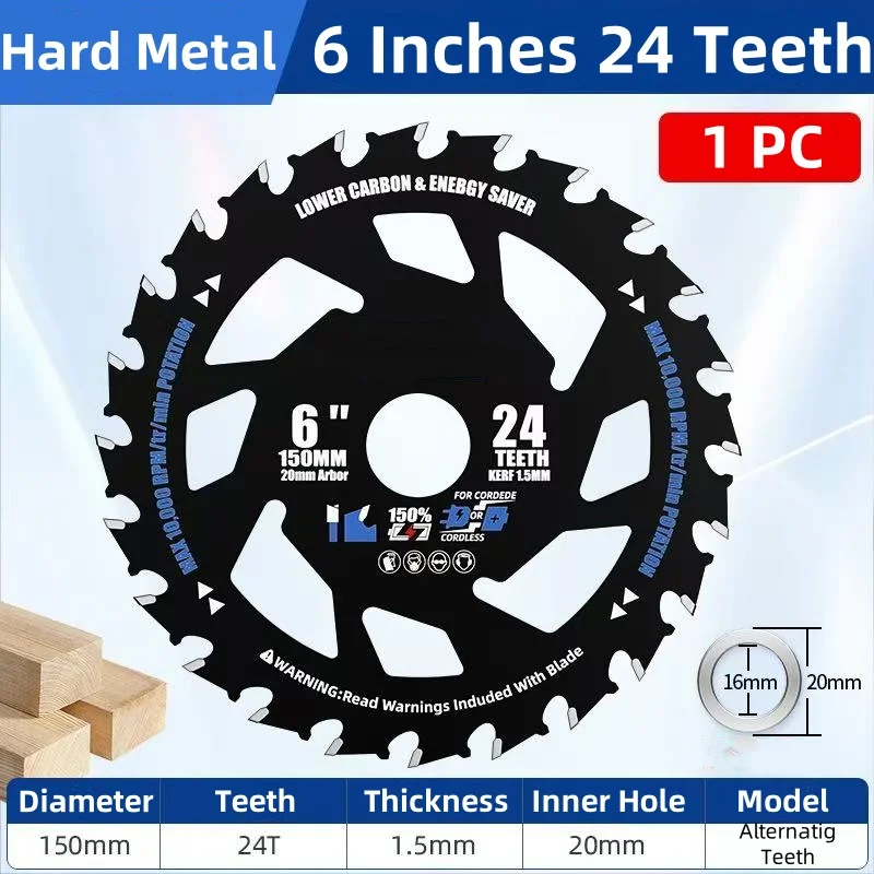 

Эффективные энергосберегающие лезвия для литиевых пил 4/5,2/6/6,5-дюймовые дисковые пилы, лезвия для резки древесины, деревообрабатывающая шлифовальная машина из сплава
