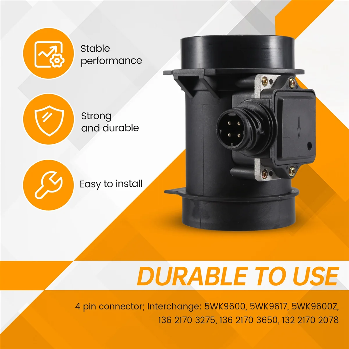 Датчик массового расхода воздуха MAF 5WK9600 5WK9600Z 5WK9617 13621703275 13621703650 1703650 для BMW E36 E38 E39 Z3