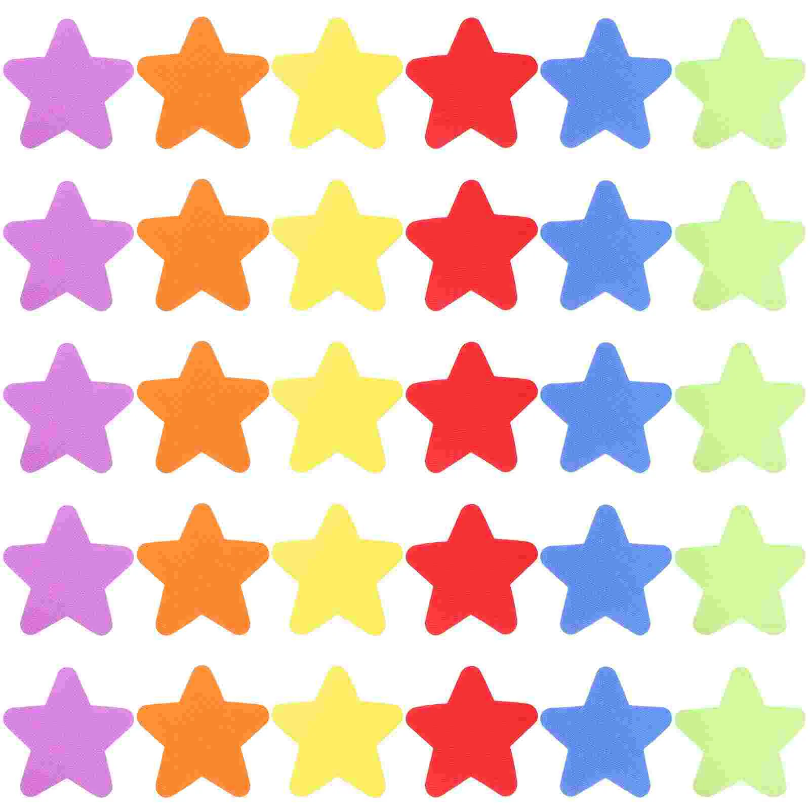

Rug Rug Rug 30Pcs Stars Shape Carpet Spot Markers Teachers Classroom Floor Color Marker Star Carpet