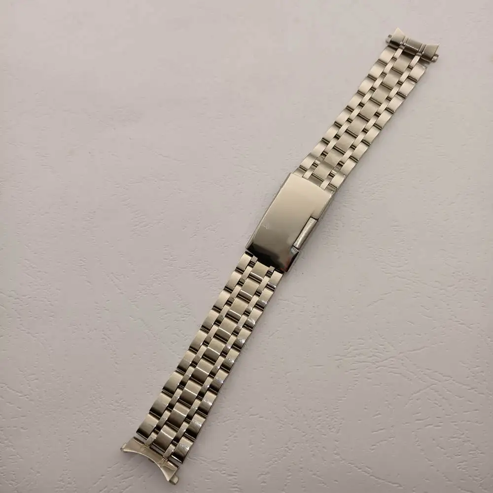 

18Mm 20Mm 22Mm 316L Gelang Tali Jam Tangan Lima Lapis Baja Tahan Karat Cocok untuk Jam Tangan Rolex Seiko5 Omega Tissot