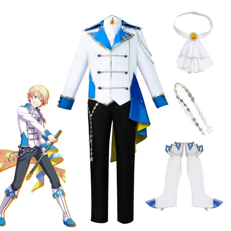 

Anime Tenma Tsukasa Cosplay Costumes Project Sekai Colorful Stage Uniform Suits Halloween Costumes for Women Men Suit Wig