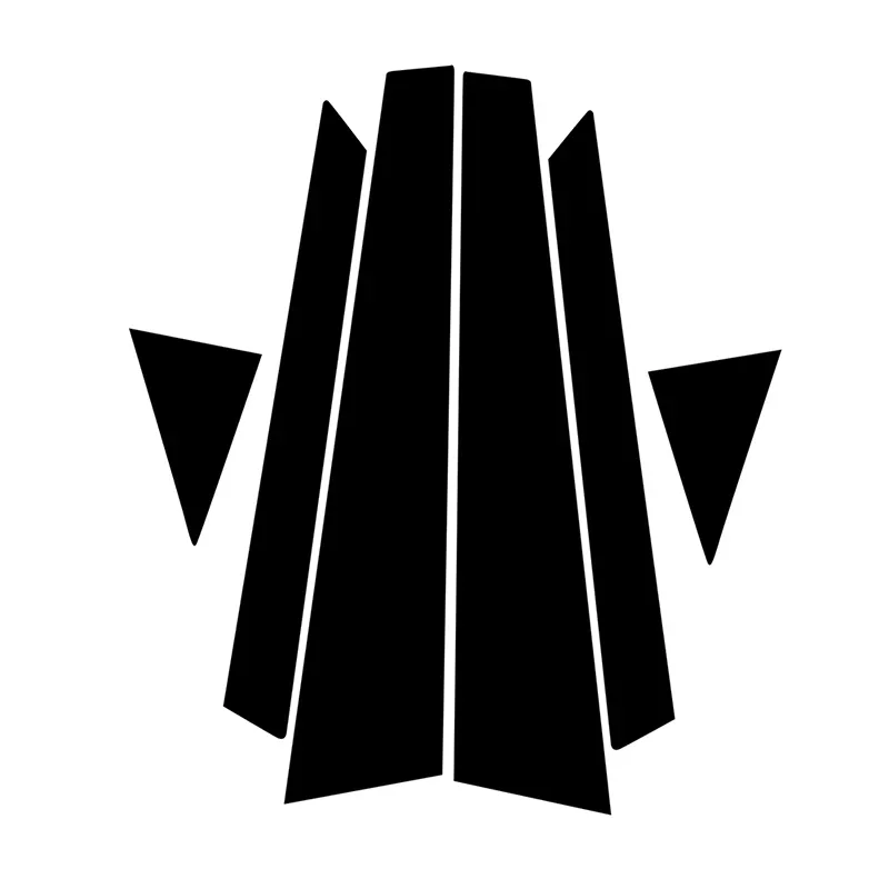 6 шт. автомобильные черные столбы отделка наклейка чехол для Audi A6 C5/4B 1997-2004 C6/4F