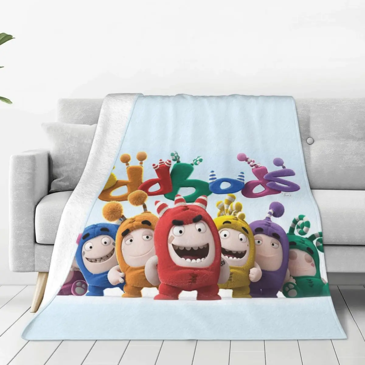 

Sixod Oddbods TV одеяло с аниме мультяшный милый детский пушистый плед для путешествий на самолете ультра-мягкое теплое покрывало