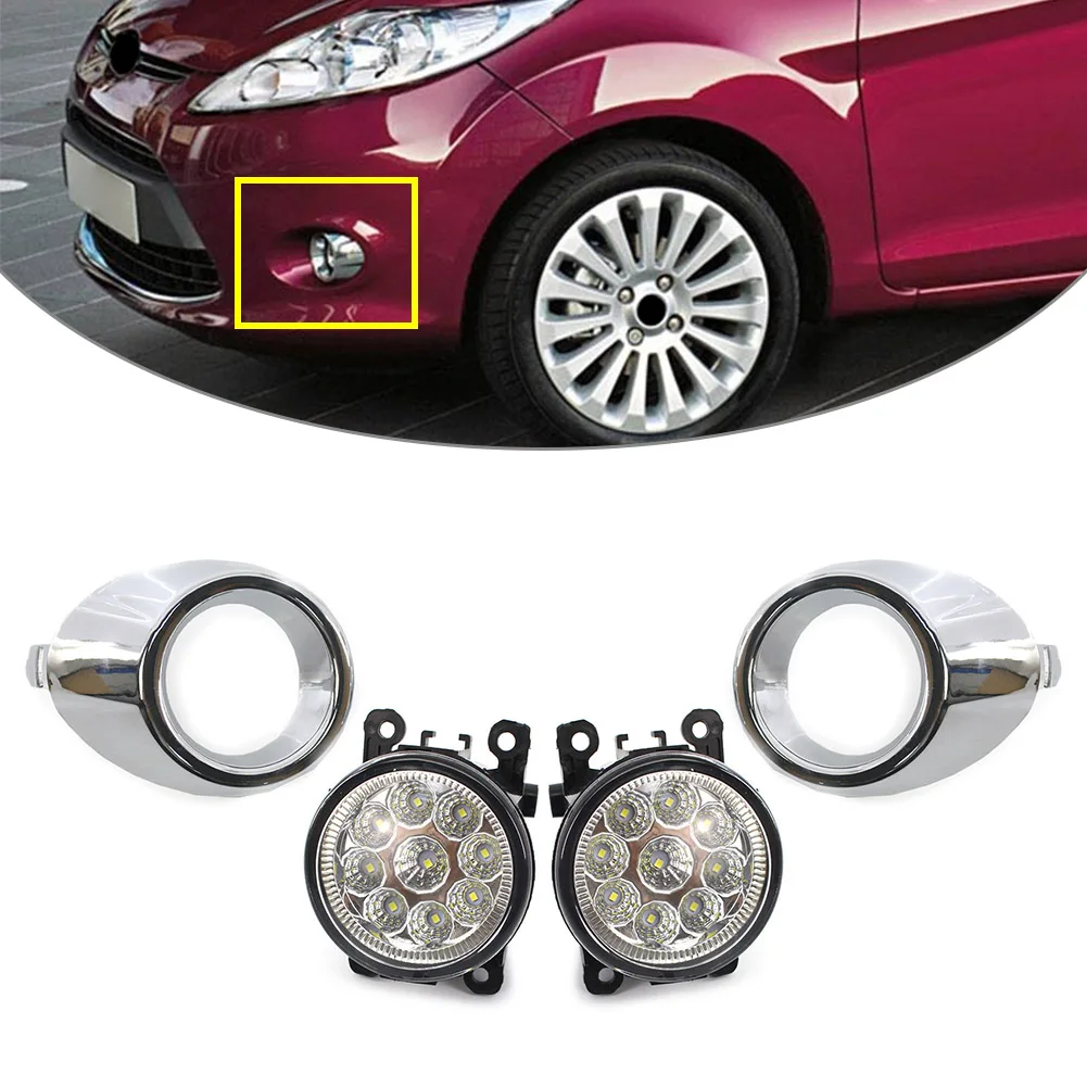Для Ford Fiesta 2008-2012 комплект автомобильных противотуманных фар дневные ходовые огни