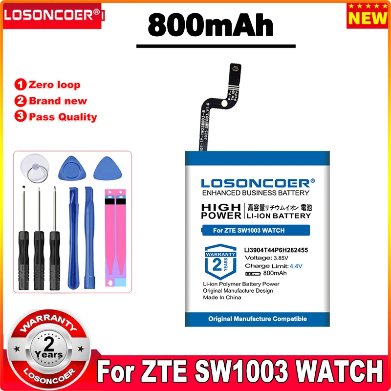 

Аккумулятор LOSONCOER 800 мАч LI3904T44P6H282455 для часов ZTE SW1003
