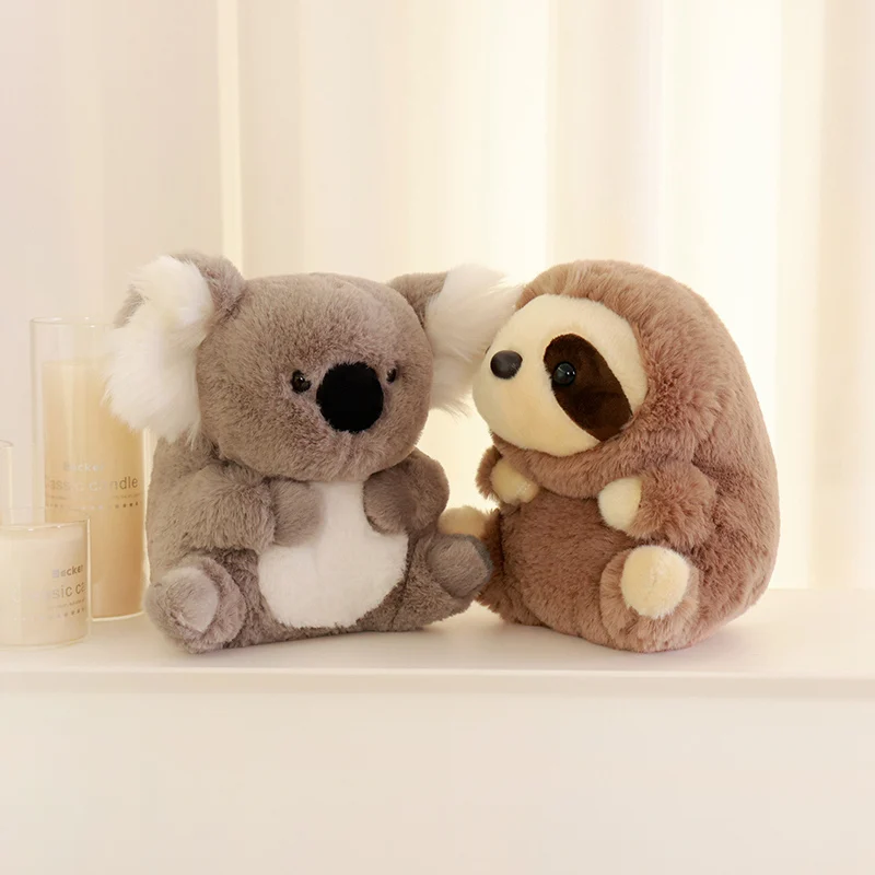 

16/22/30cm Lovely Baby Animal Family Stuffed Koala Raccoon Hamster Creative Soft Baby Appease Doll Children Birthday Gift