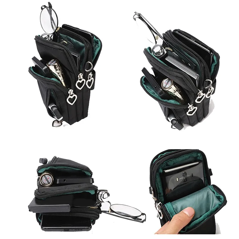 Женские сумки нейлоновые кошельки кошелек для сотового телефона с сенсорным