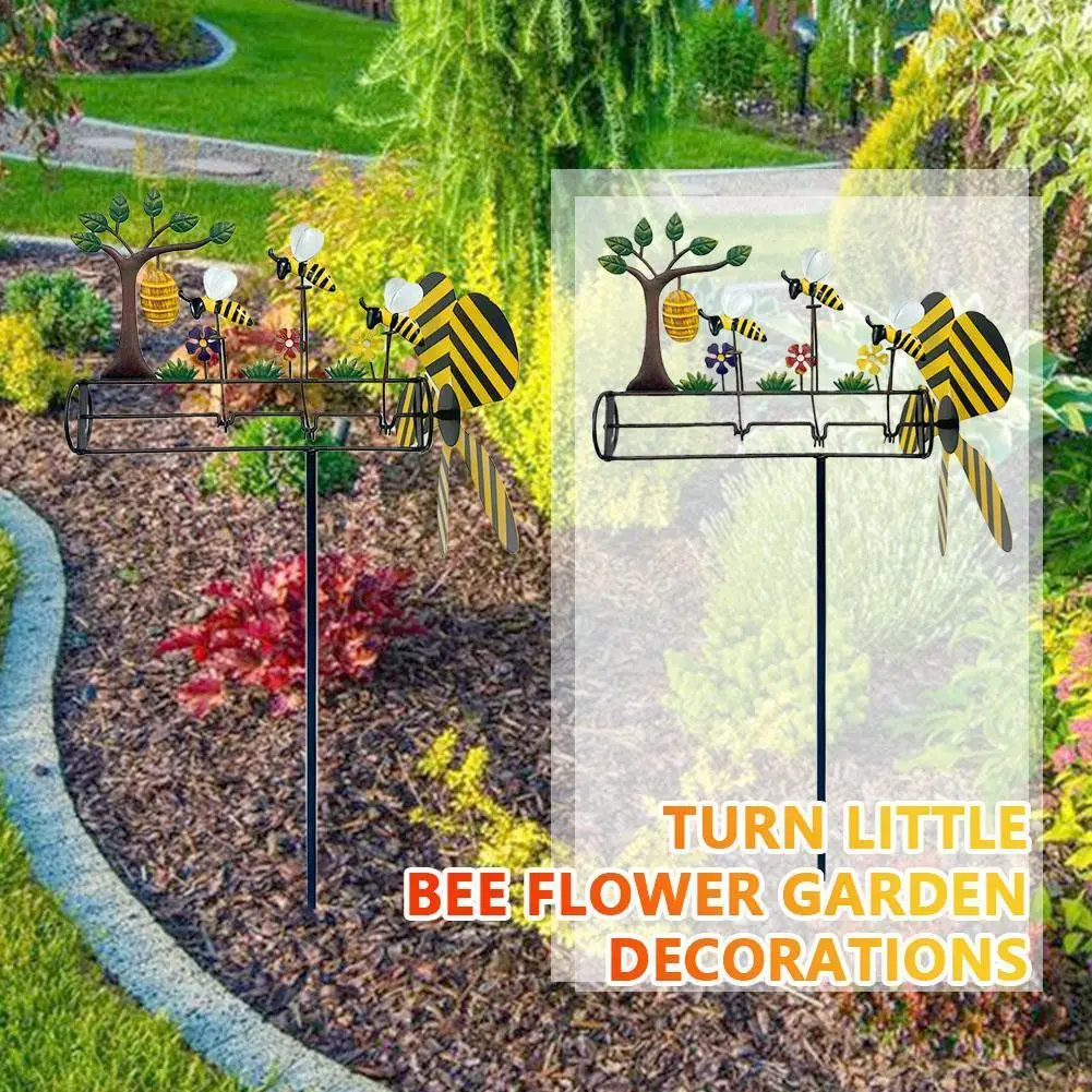 

Turn Little Bee Flower Garden Decorations For Ladybug Yard Stake Whimsical Garden Decor U6N8