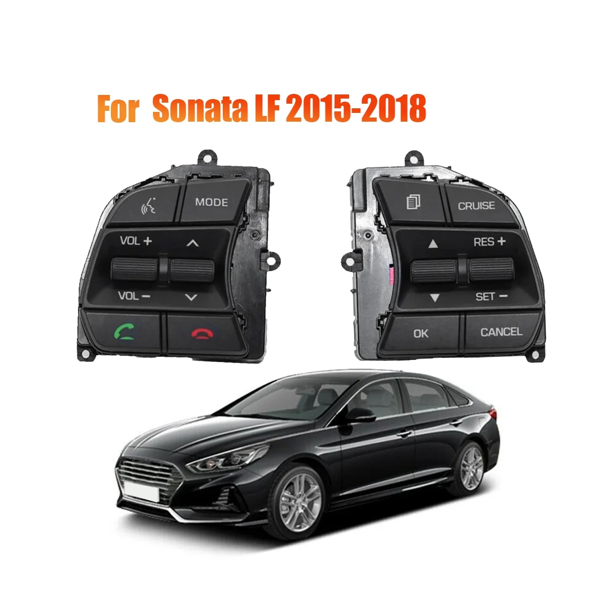 Кнопка переключения громкости на руль 96700-C1510 левая для Hyundai Sonata LF 2015-2018