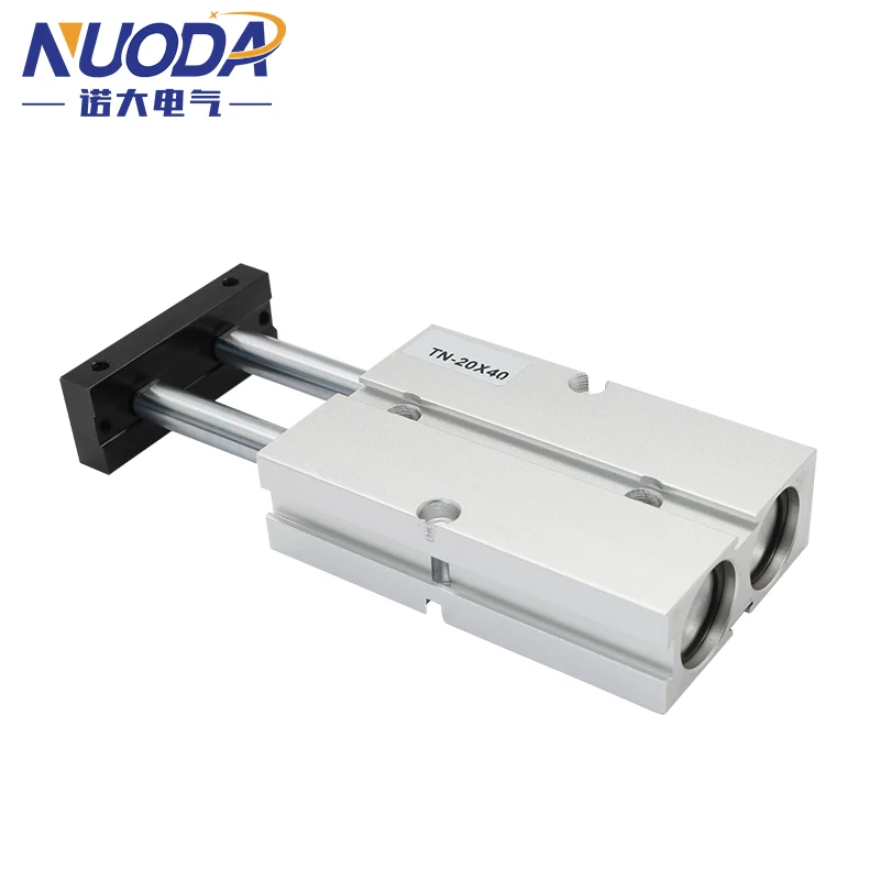 Фото Двойной стержень TN Тип Пневматический цилиндр Воздушное отверстие 10 мм 16 мм 20 мм 25 мм 32 Малый ход из алюминиевого сплава 30 35 40 45 50 60 70 75 мм №5