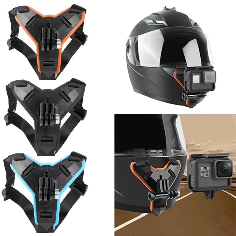 

Original Helmet Chin Stand Mount Holder for GoPro Hero 5/6/7 Action Sports Camera Full Face Holder Motorcycle Camera Accessory