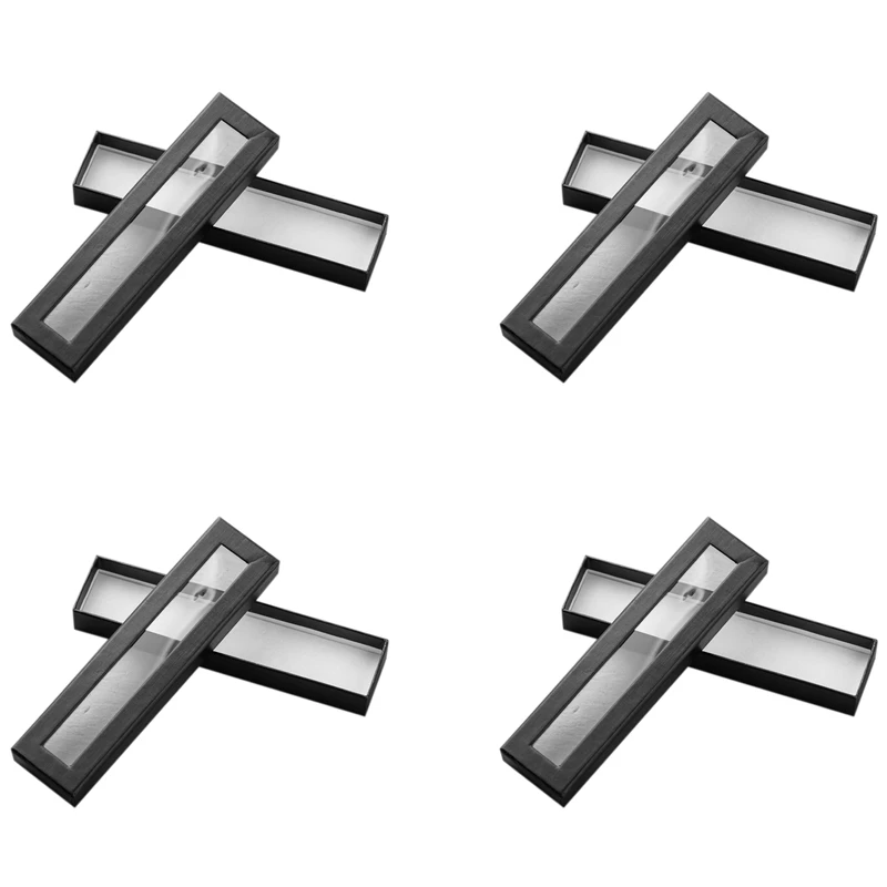 

40 шт. коробка для ручек прозрачная оконная коробка для ручек бумажная упаковка металлическая подарочная коробка для ручек оптовая продажа