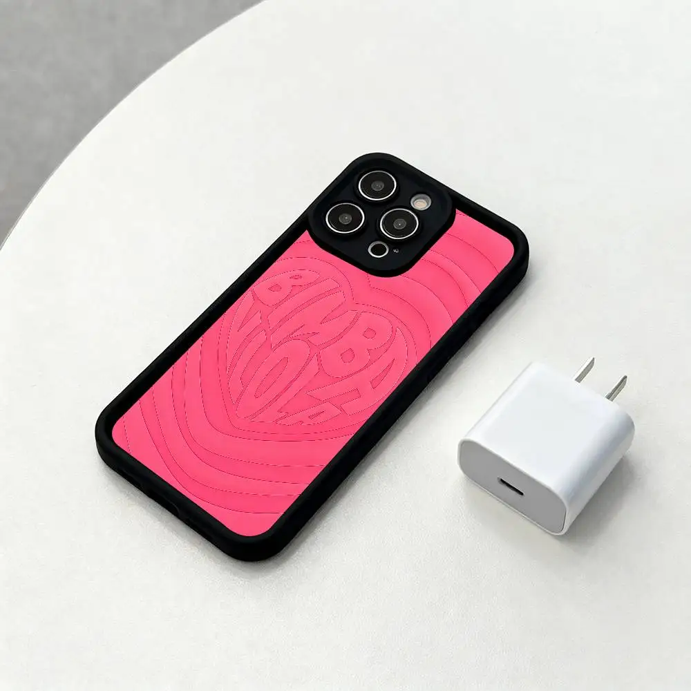 Фото Модный чехол для телефона B-B-BimbaeS и L-LolaeS, черный матовый чехол для iPhone 16, 15, 14, 13, 12, 11 Pro Max, чехлы с задней крышкой №3