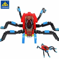 kazi 6003 infernal huge spider super man figures model building blocks educational toys for children