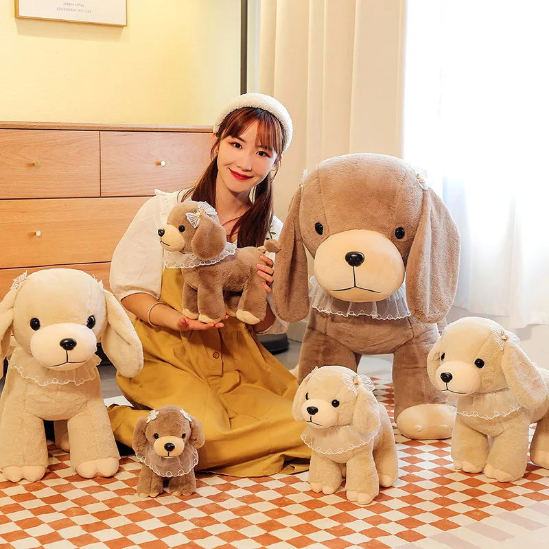 

22/30/40cm Dog Plush Dolls Baby Cute Animal Dolls Soft Cotton Stuffed Doll Home Soft Toys Sleeping Mate Stuffed Toys Gift Kawaii
