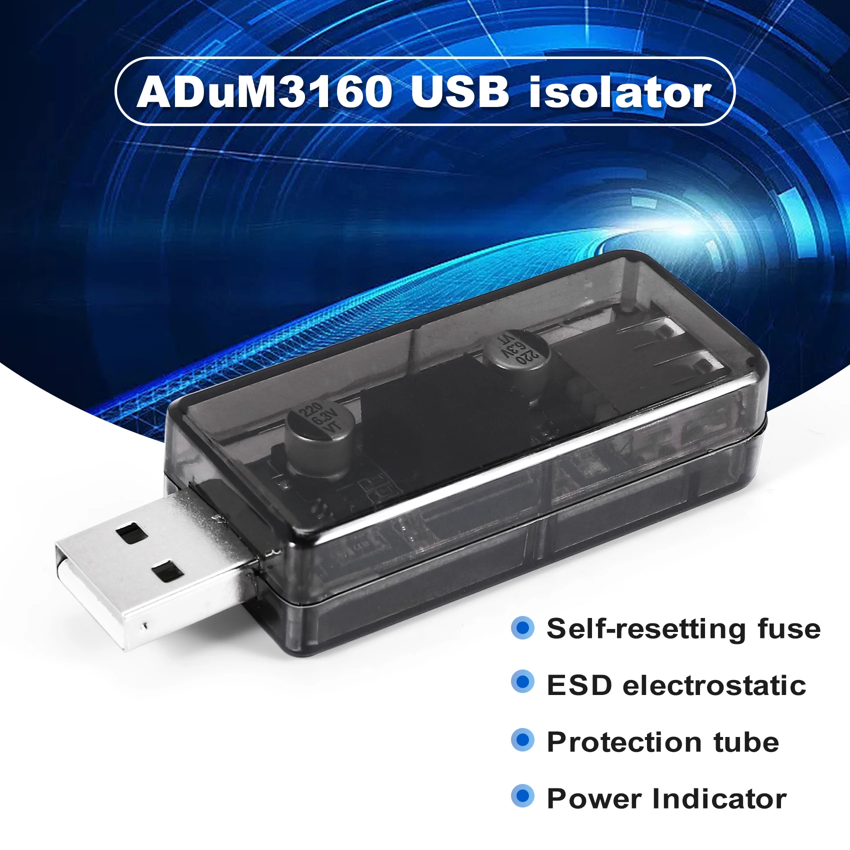 Фото N82R Adum3160 Цифровой изолятор аудиосигнала и питания USB-USB №4
