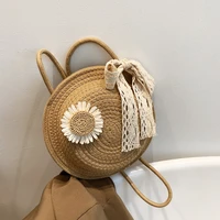 straw knitting woman bags with scarves women luxury designer handbag spring summer 2022 trend female handbags beach bag