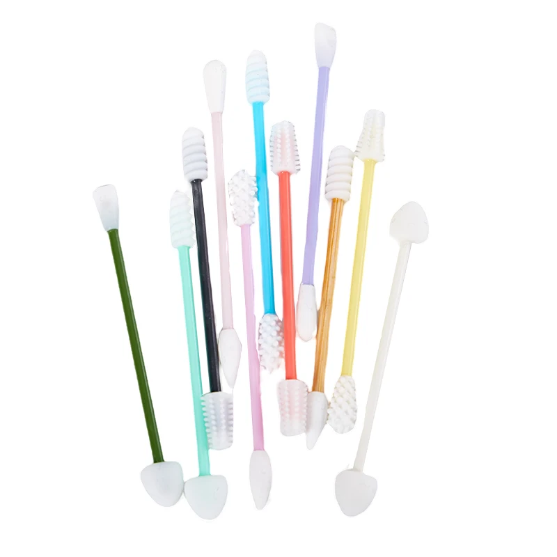 

Силиконовые ватные палочки, мини ватные палочки для наращивания ресниц, инструменты для макияжа, чистящая щетка Kapok