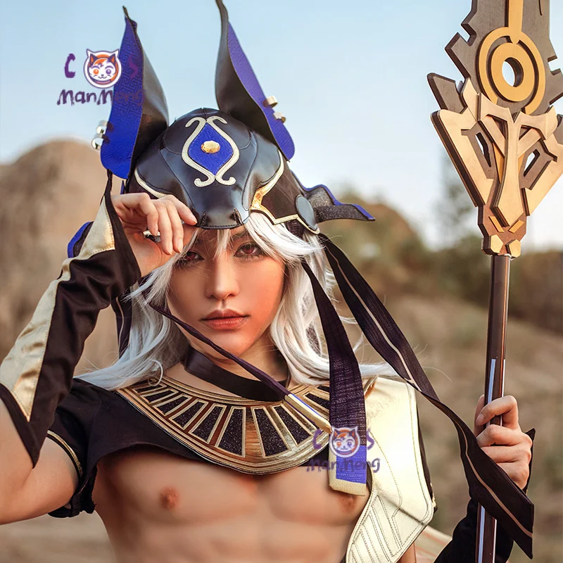 Костюм для косплея Genshin Impact Cyno полный комплект аниме-костюм грандиозного судейца