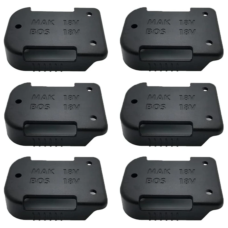 

6 Pcs Battery Holder Wall Mount for All Makita/, for 18 V and 14.4 V Batteries for Makita BL1450 BL1815 BL1850