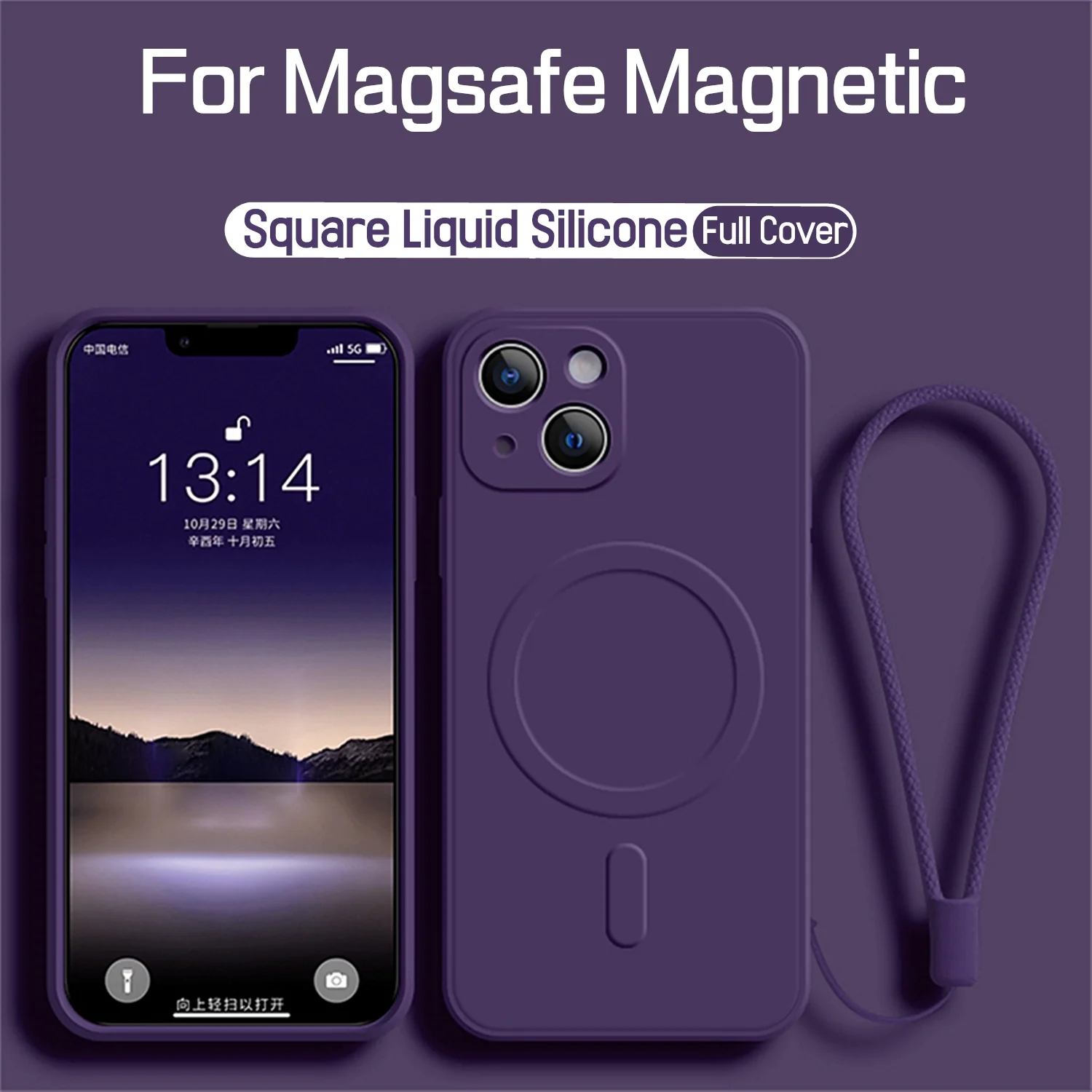 iPhone 15 Pro Case For Magsafe Magnetic Wireless Charge Case For iPhone 15 14 13 12 Pro Max 11 XR XS X 7 8 Plus Mini SE Liquid Silicone Strap Cover iPhone 15 Pro Case For Magsafe Magnetic Wireless Charge Case For iPhone 15 14 13 12 Pro Max 11 XR XS X 7 8 Plus Mini SE Liquid Silicone Strap Cover