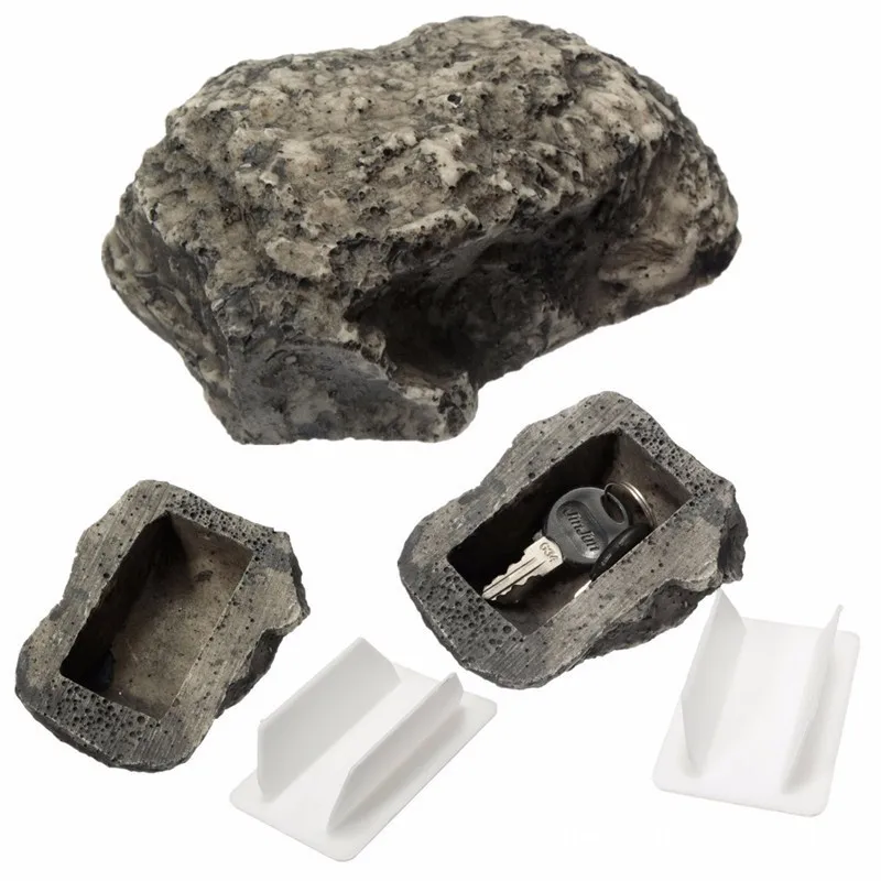 

1Pcs New Outdoor Garden Key Safe Box Hidden Rock Hide Keys In Stone Safety Storage Box For Home RV Key Safes Stash Box Outdoor