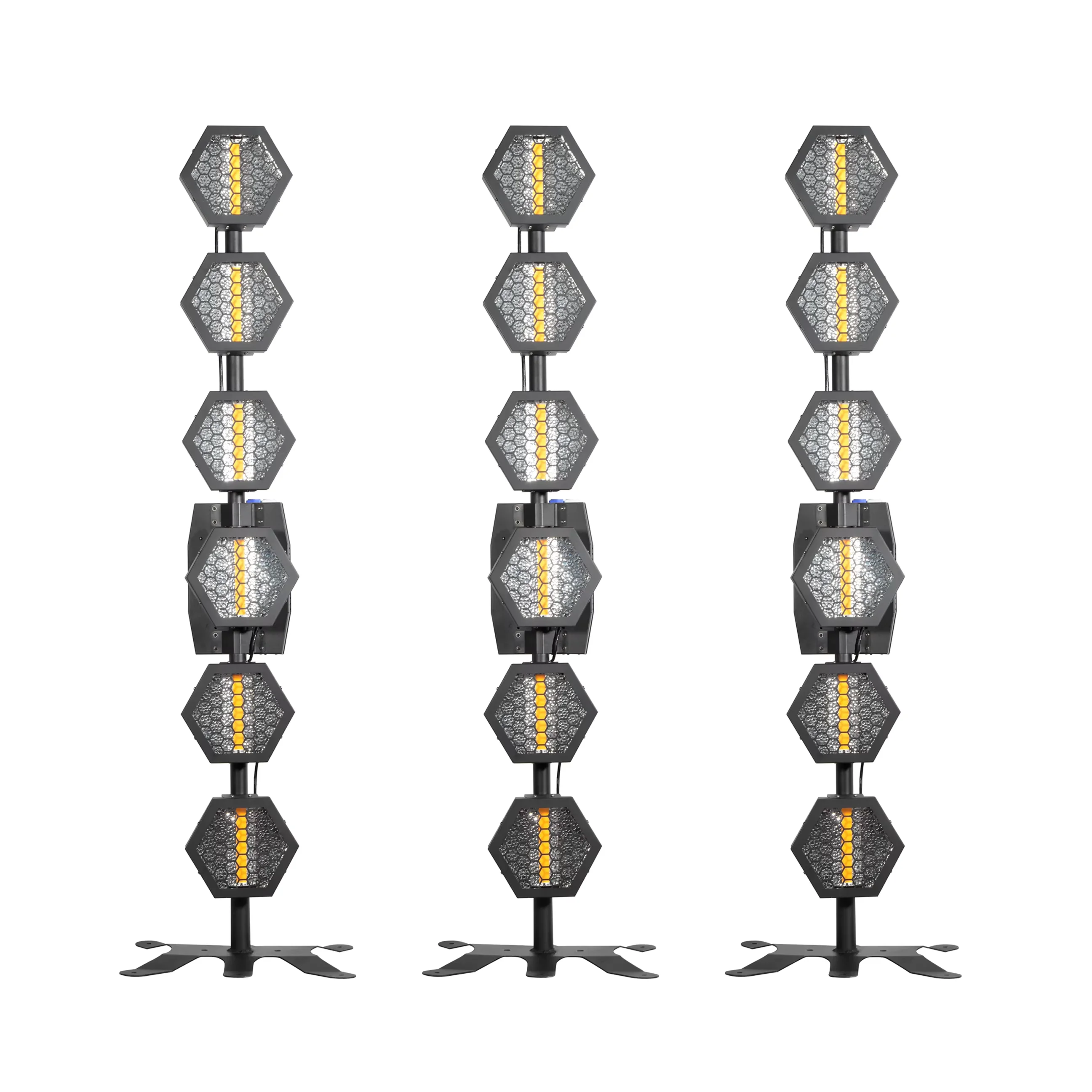 Фото 6x60W COB Retro Effect LED Hex Bar Retro Light для концертов, вечеринок, свадеб, ночных клубов №2