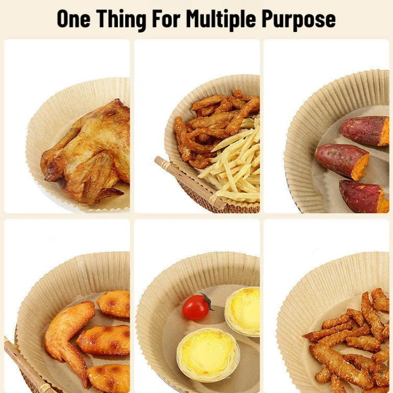 

Baking Air Airfryer Cooking Paper Oil-proof Paper Disposable Non-stick Trays Paper Water-proof Disposable Fryer Liner