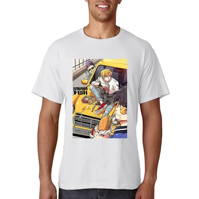 Футболка женская с принтом банановых рыбок крутая тенниска коротким рукавом