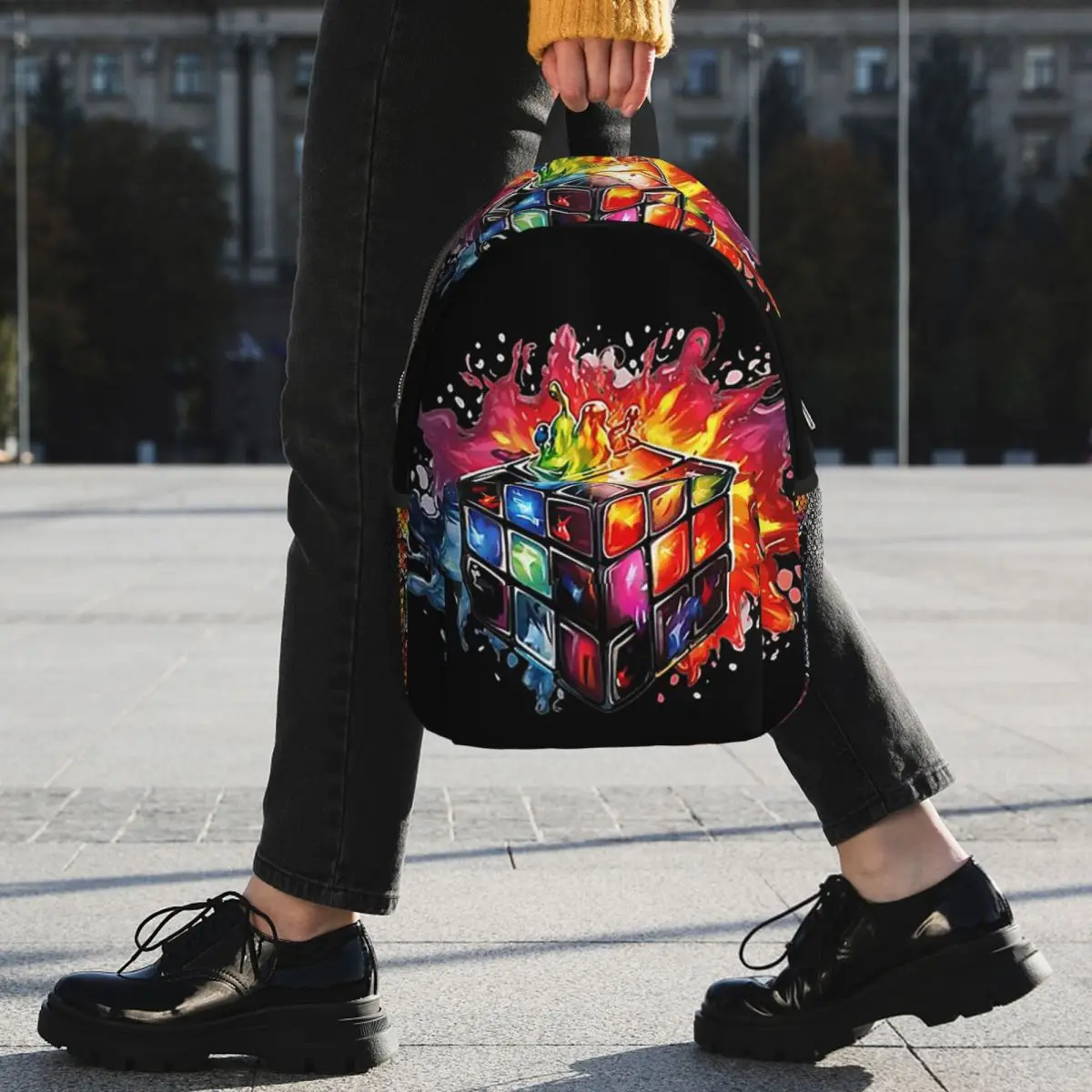 Рюкзак Rubix Rubiks Rubics, студенческая сумка для книг для мальчиков и девочек, детская школьная сумка, сумки на плечо для ноутбука для мужчин и женщин (art.: 3920ce20fdcb4) - 3920ce20fdcb4