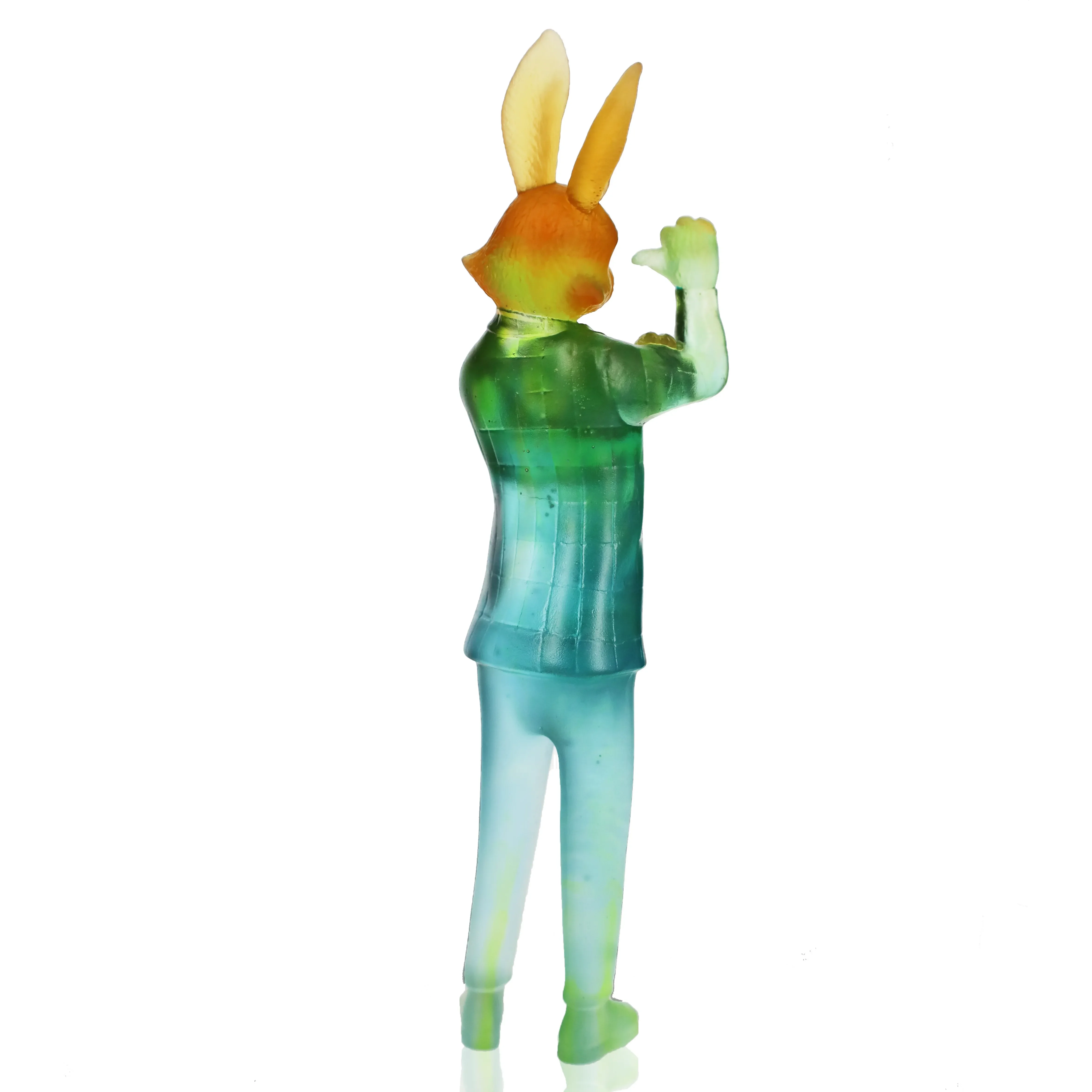 Fengming Art Crystal Liuli Ремесла Кролик Трофей Декоративные Украшения Стеклянное