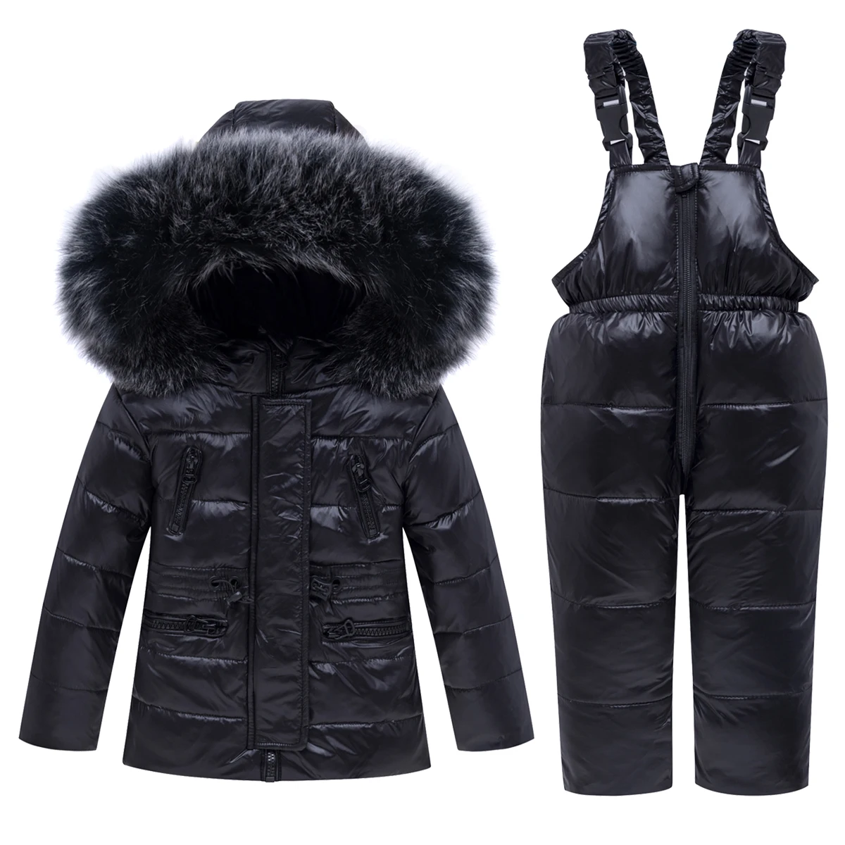 

OLEKID -30 Degrees Kids Winter Jacket Fur Collar Down Jackat For Girl 1-5 Years Baby Boy Clothes Children Coat Overalls Snowsuit