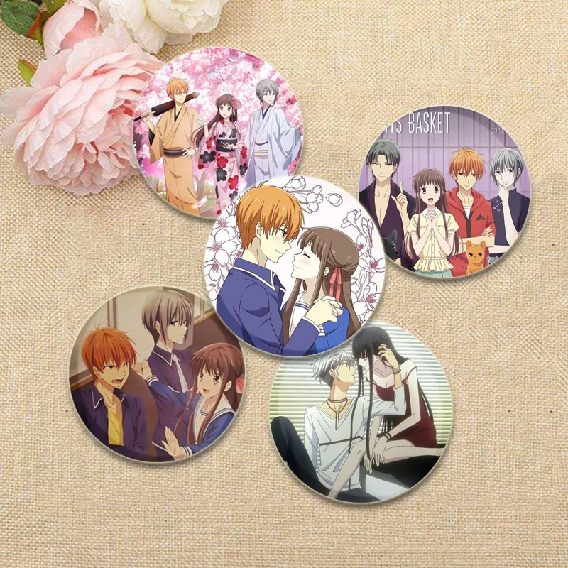 Броши Fruits Basket Souma Kyo Honda Tohru