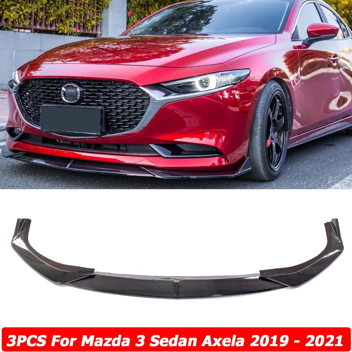 

3 шт., передний бампер для Mazda 3 Sedan Axela 2019 2020 2021