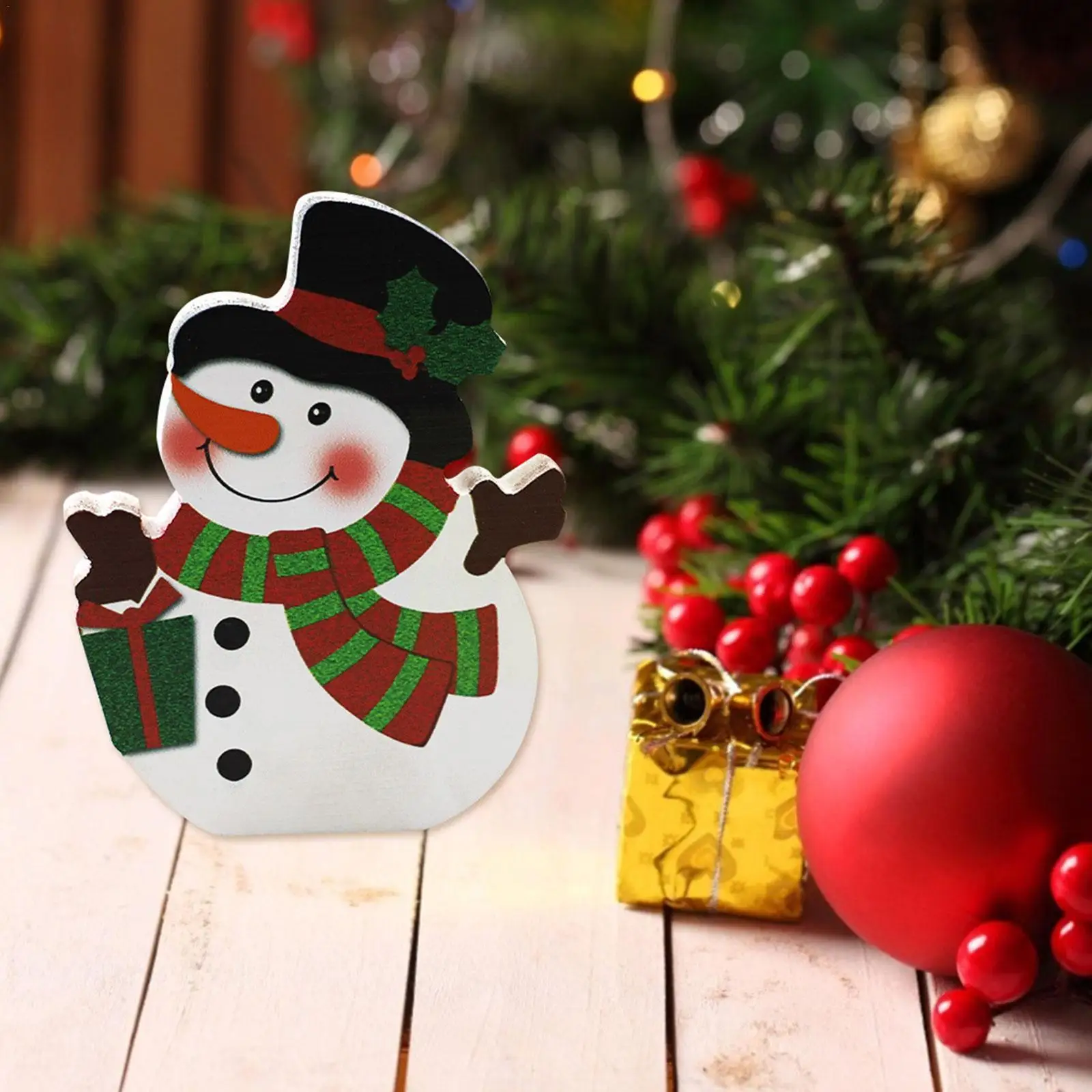 

1 Piece Wood Christmas Ornaments Decorations Snowman All Snowmen In Shapes Claus Santa Sizes And Christmas Decoration Tree Z6t7