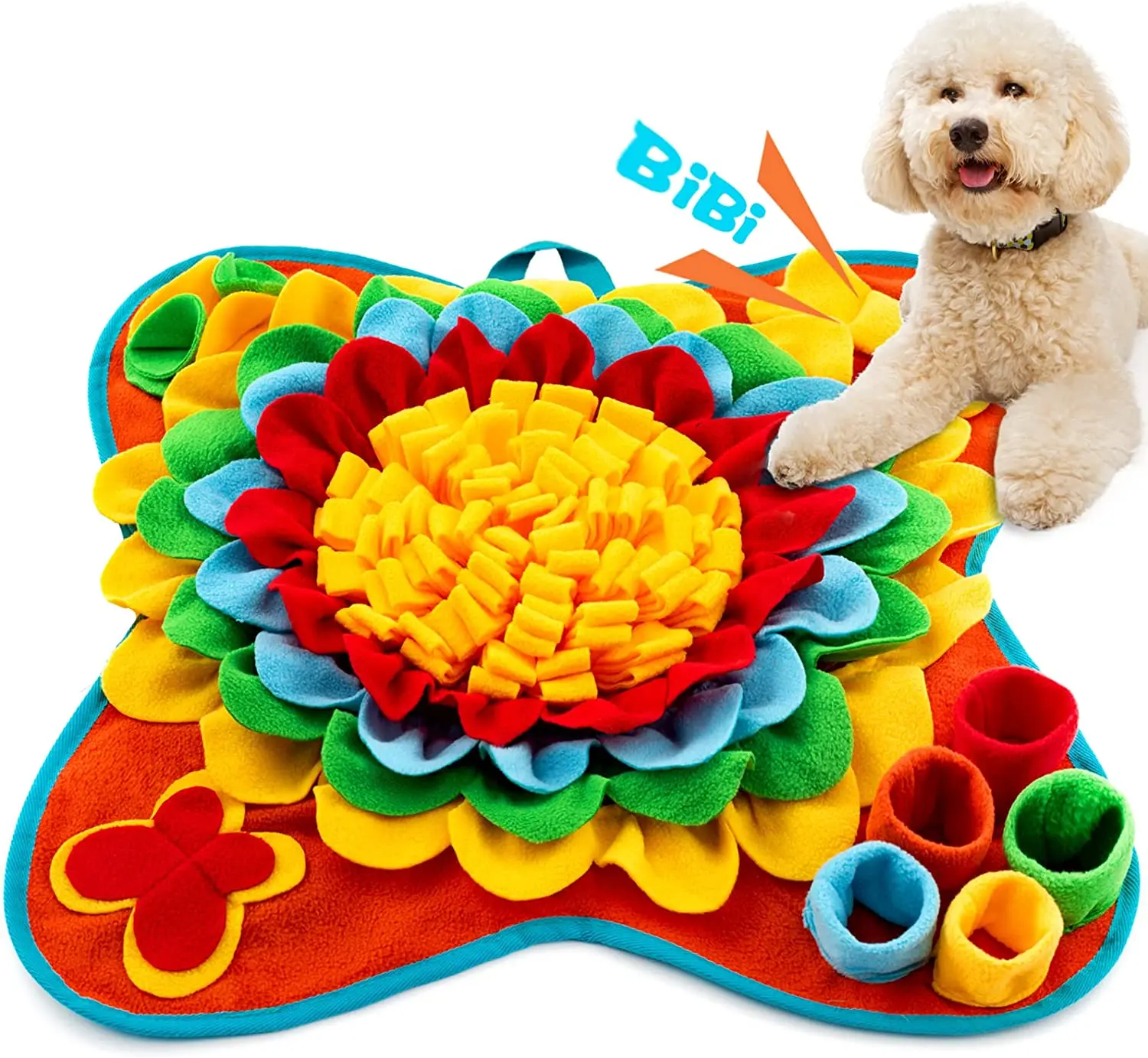 

Dogs Snuffle Mat Pet Leak Food Anti Choking Mat Cat Dog Training Blanket Nose Work Toy Pet Slowing Feeding Intelligence Mat