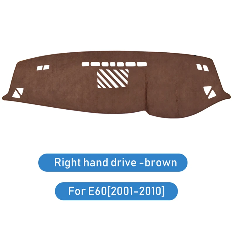 

AIRSPEED для BMW E60 серии 5, аксессуары, фланелевый автомобильный противоскользящий коврик с защитой от УФ-лучей, коврик для приборной панели, коврик для приборной панели, внутренняя отделка