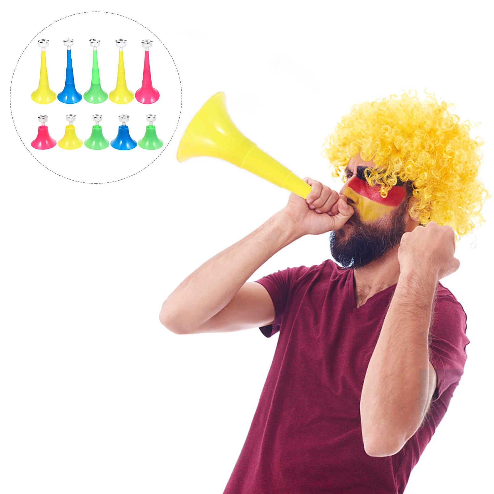 Horn Football Trumpet Party Toy Noise Cheer Game Stadium Toys Kids Birthday Horns Fan Maker Air Instrument Makers Soccer Blower