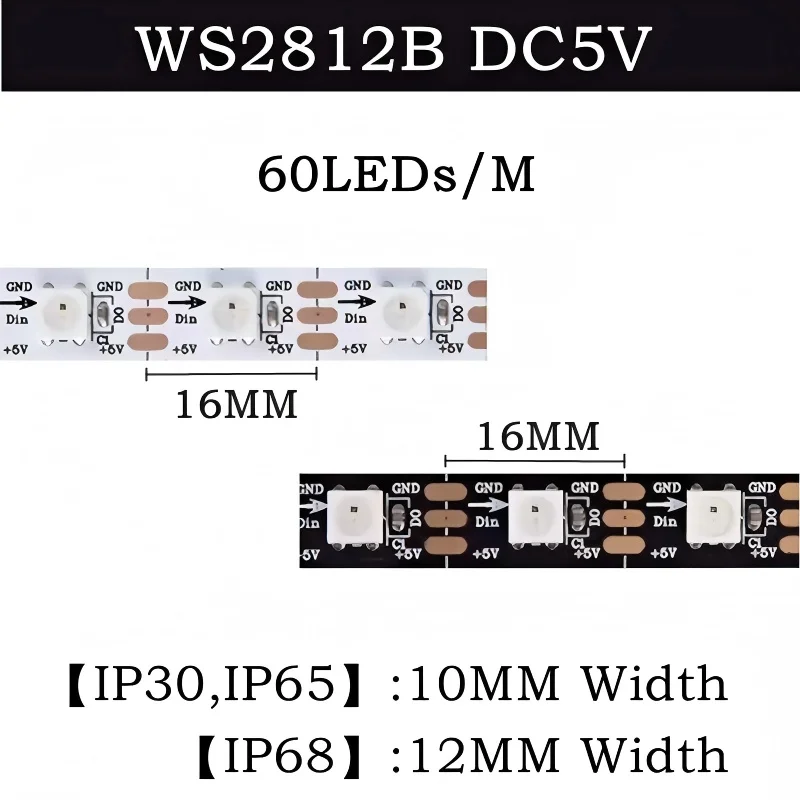 

RnnTuu RGB Светодиодная лента WS2812B 5В