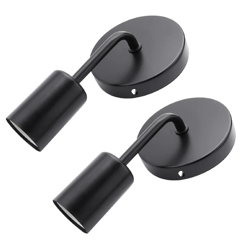 

Retail 2X Black Loft Antique Iron Simple Wall Lamp American Country Restaurant Bar Corridor Aisle Wall Sucker Wall Lamp