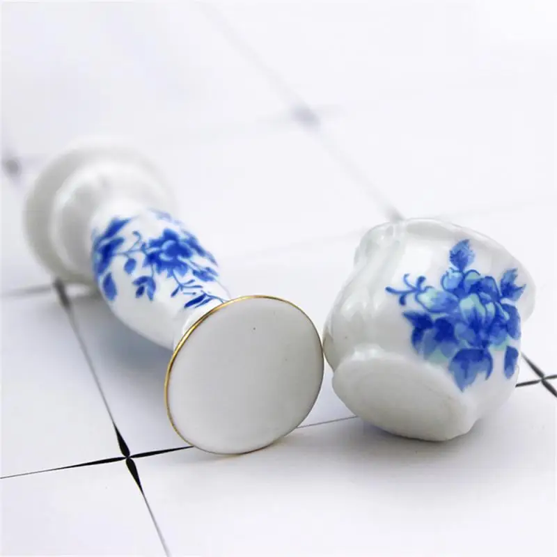 

Flower Pot 24x20mm Lace Vase Mini Miniatures Glass Vase Cute Gifts Flowerpot Household Tools Ceramic Miniature Toy Crafts