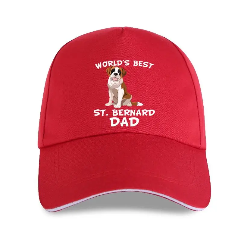 

2022 Cap Hat World Best St. Bernard Dad Dog Owner Baseball Cap Round Neck Best Selling Male Natural Cotton
