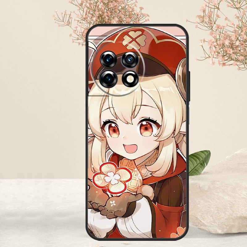 Чехол Genshin Impact Klee чехол для OnePlus 12R 10T 8T 9R 10R 12 11 9 10 Pro Nord CE 2 3 Lite N10 N20 N30