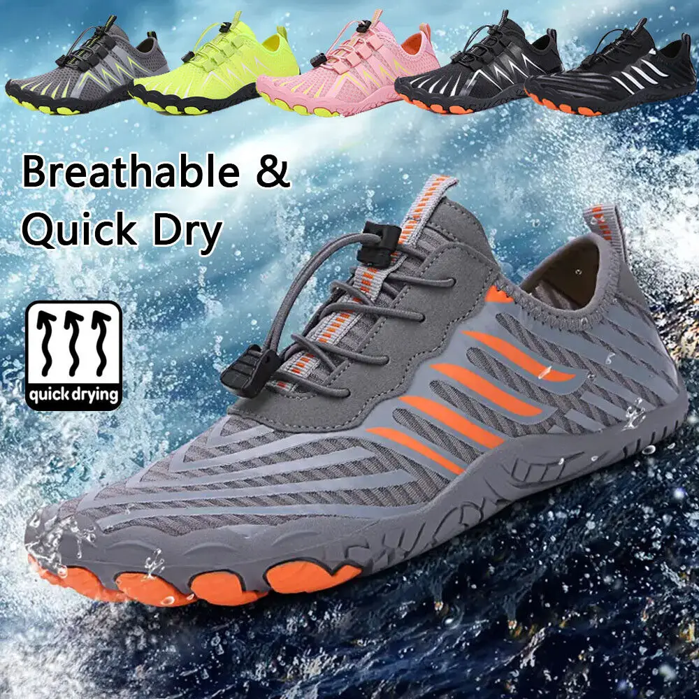 

Water Aqua Shoes for Men Women Quick Dry Sneakers Barefoot Swim Diving Surf Sport Sandy Beach Sandals Vacation Wading Shoes 2023