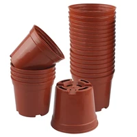 100pcs 8 5cm round plastic plant pots small flower pots for plant nursery small potted plants