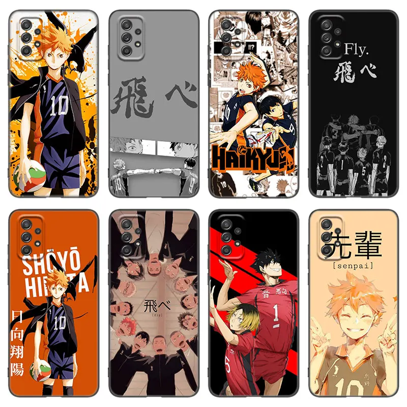 Haikyuu!! Anime Phone Case For Samsung Galaxy A21 A30 A50 A52 S A13 A22 A32 4G A33 A53 A73 5G A12 A23 A31 A51 A70 A71 A72 Cover
