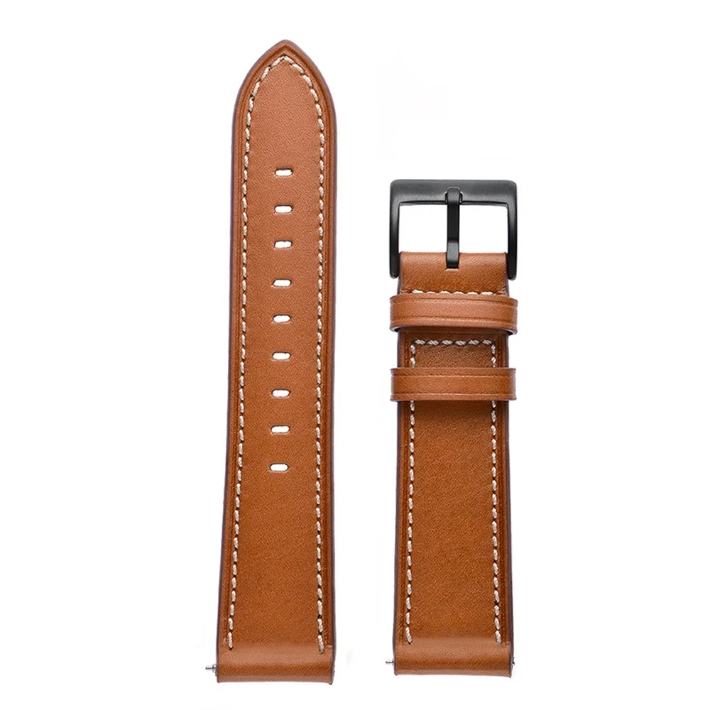 Leather Strap For Haylou RS4 Plus/LS02/ RS4 LS12 Band Bracelet For Xiaomi Mibro Lite/Mibro Color Air Strap/Realme Watch T1