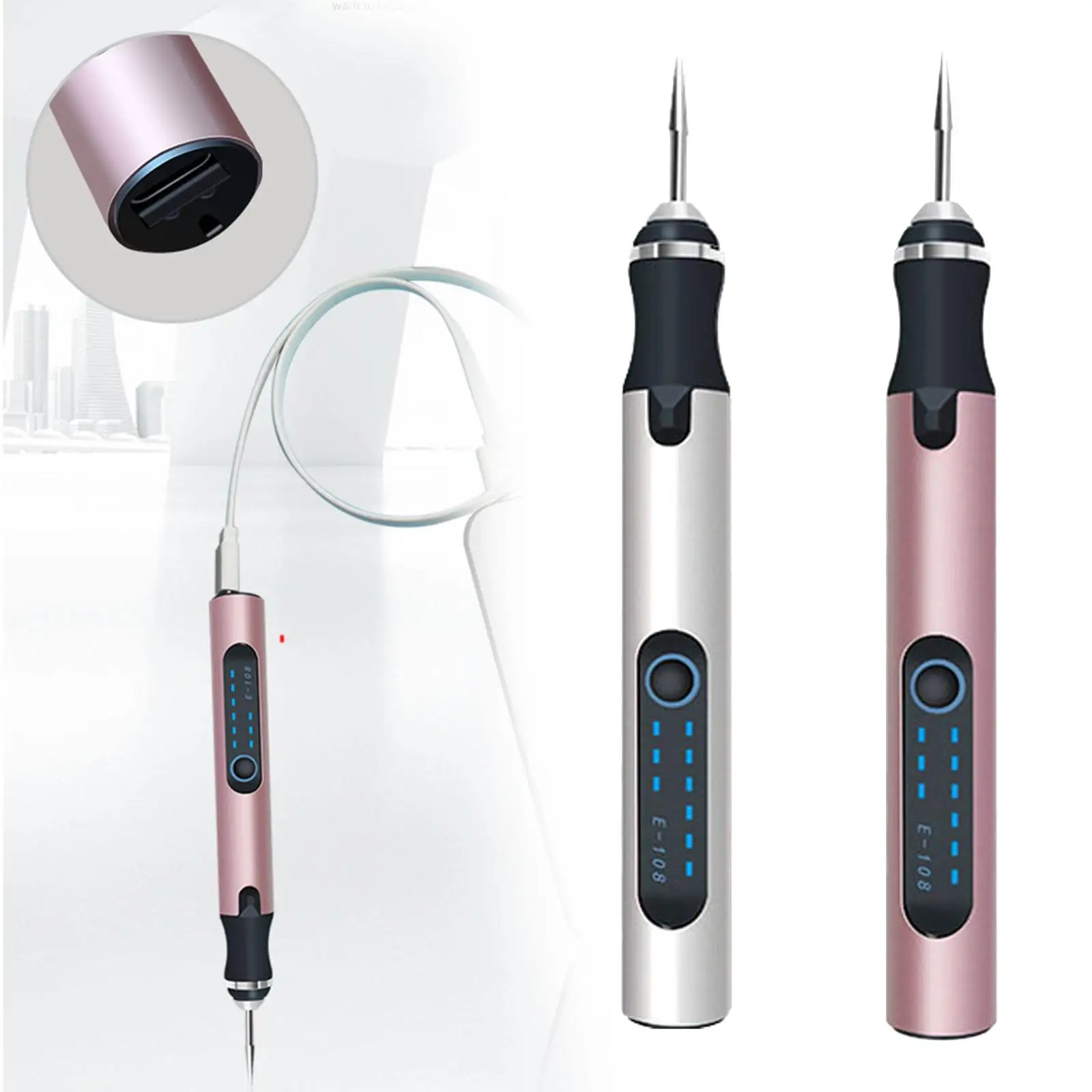 

Портативная электрическая гравировальная ручка, гравировочная ручка с режущими дисками, гравер, ручка, набор гравировальных инструментов ...