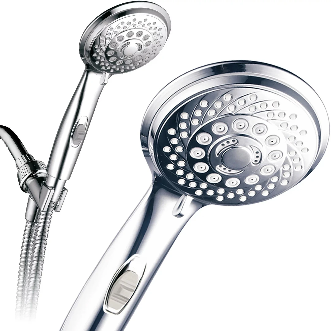 

7-Setting Luxury 2.5 GPM Hand Shower with on/off Pause Switch, Chrome